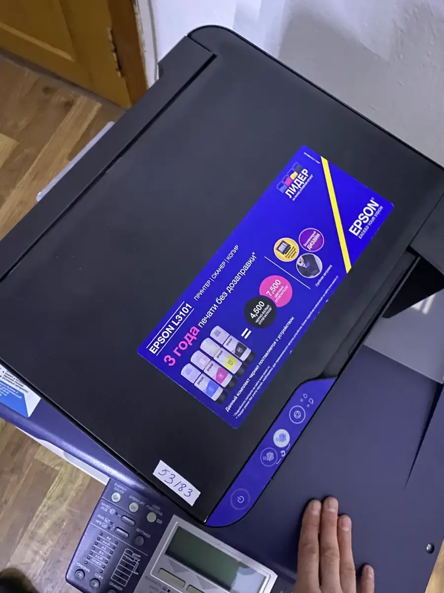 До ремонту: Epson L3101 — epson l3101 — переповнена чорнильна подушка й помилки друку, Київ