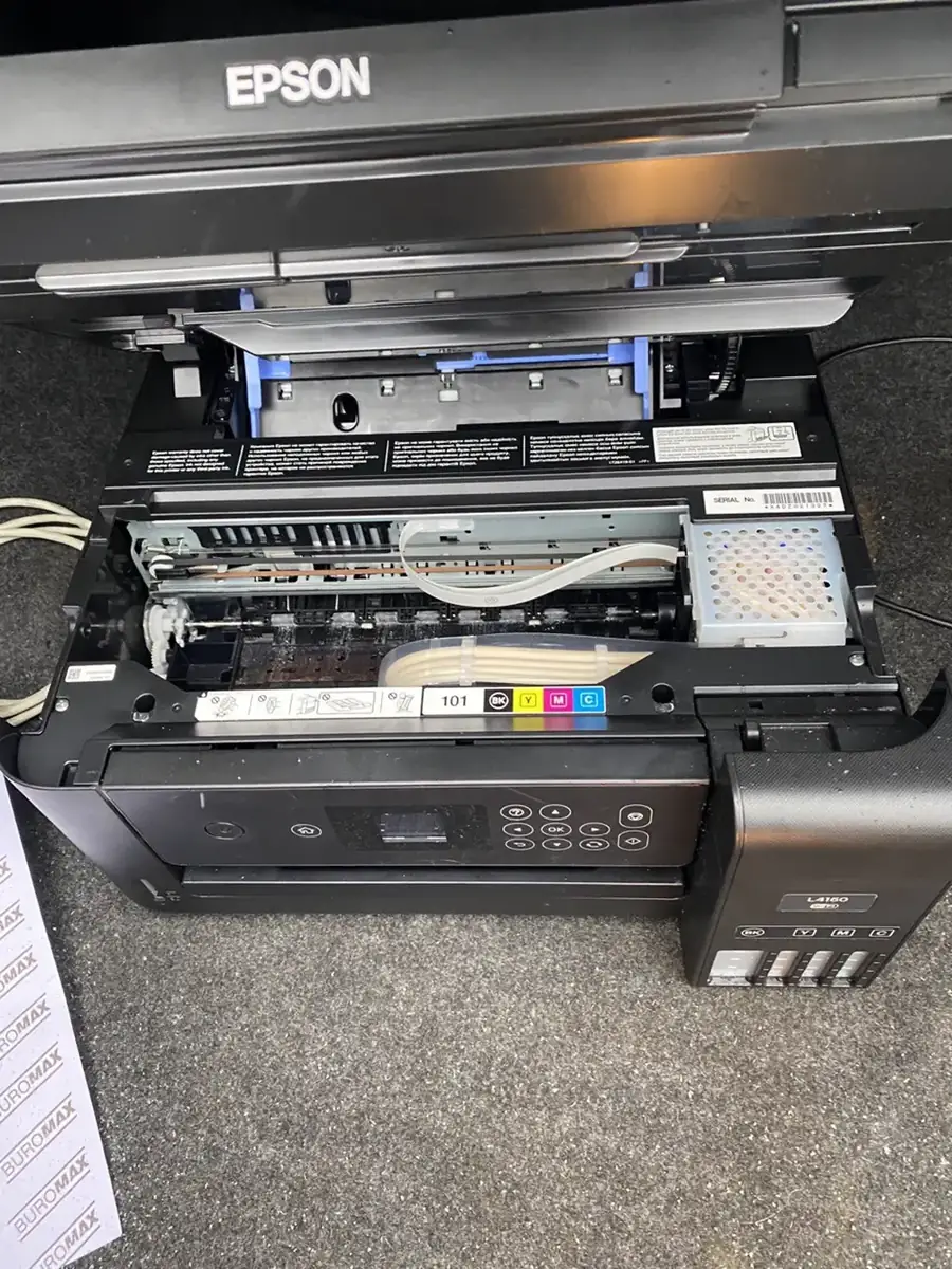 Ремонт Epson L4160: epson l4160 — помилки друку та переповнений резервуар надлишків — Дарницький район, Київ