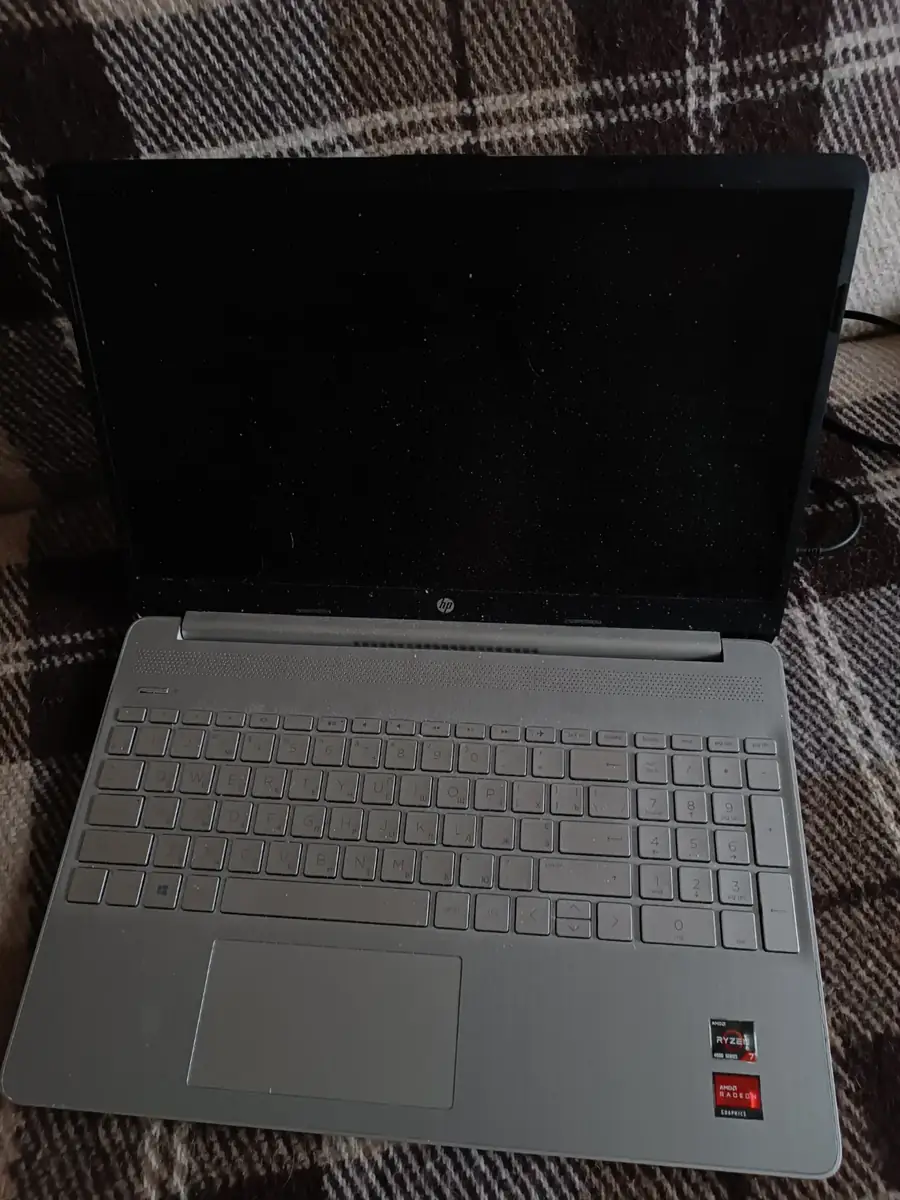 До ремонту: HP 15s Ryzen 7 4700U — ноутбук вмикається, але екран чорний, Київ