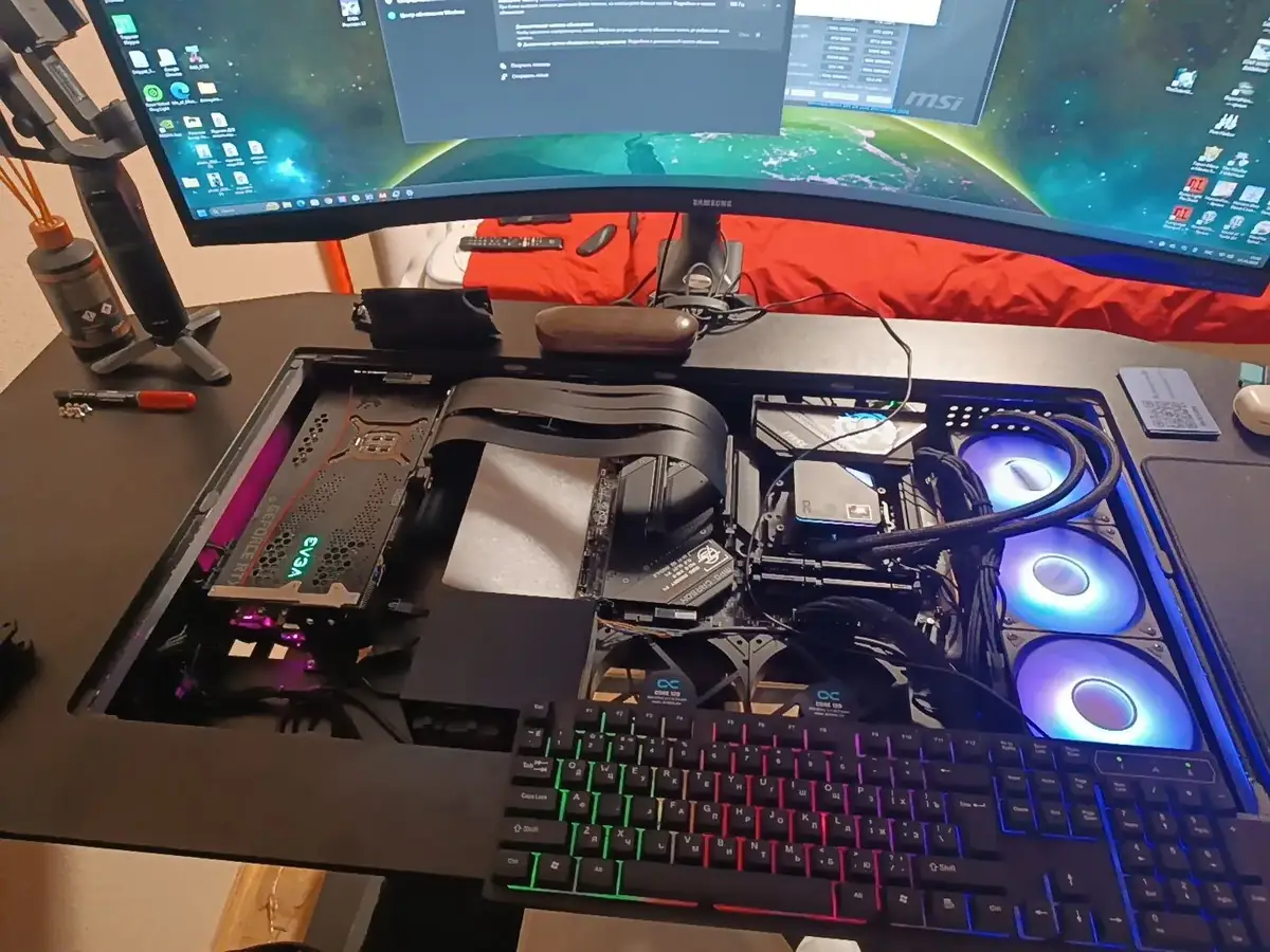Результат ремонту: Custom ATX у столі після відновлення — метро Нивки, Київ