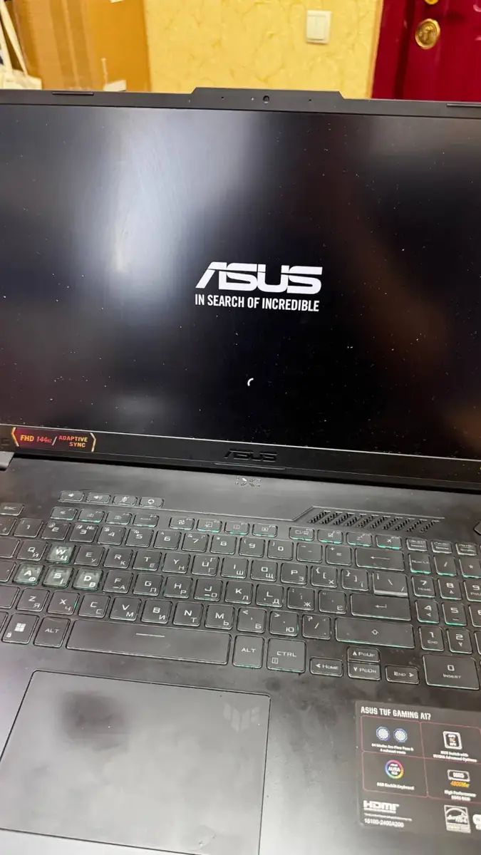 Після ремонту: ASUS TUF Gaming A17 — техніка працює, Київ