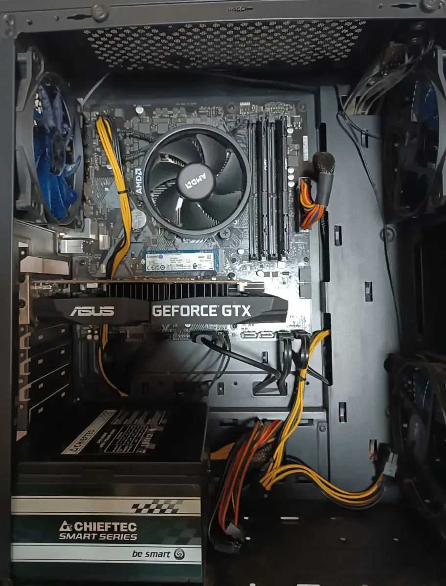 До ремонту: ASUS AMD Ryzen + GTX — комп’ютер не вмикався — діагностика і ремонт живлення, Київ