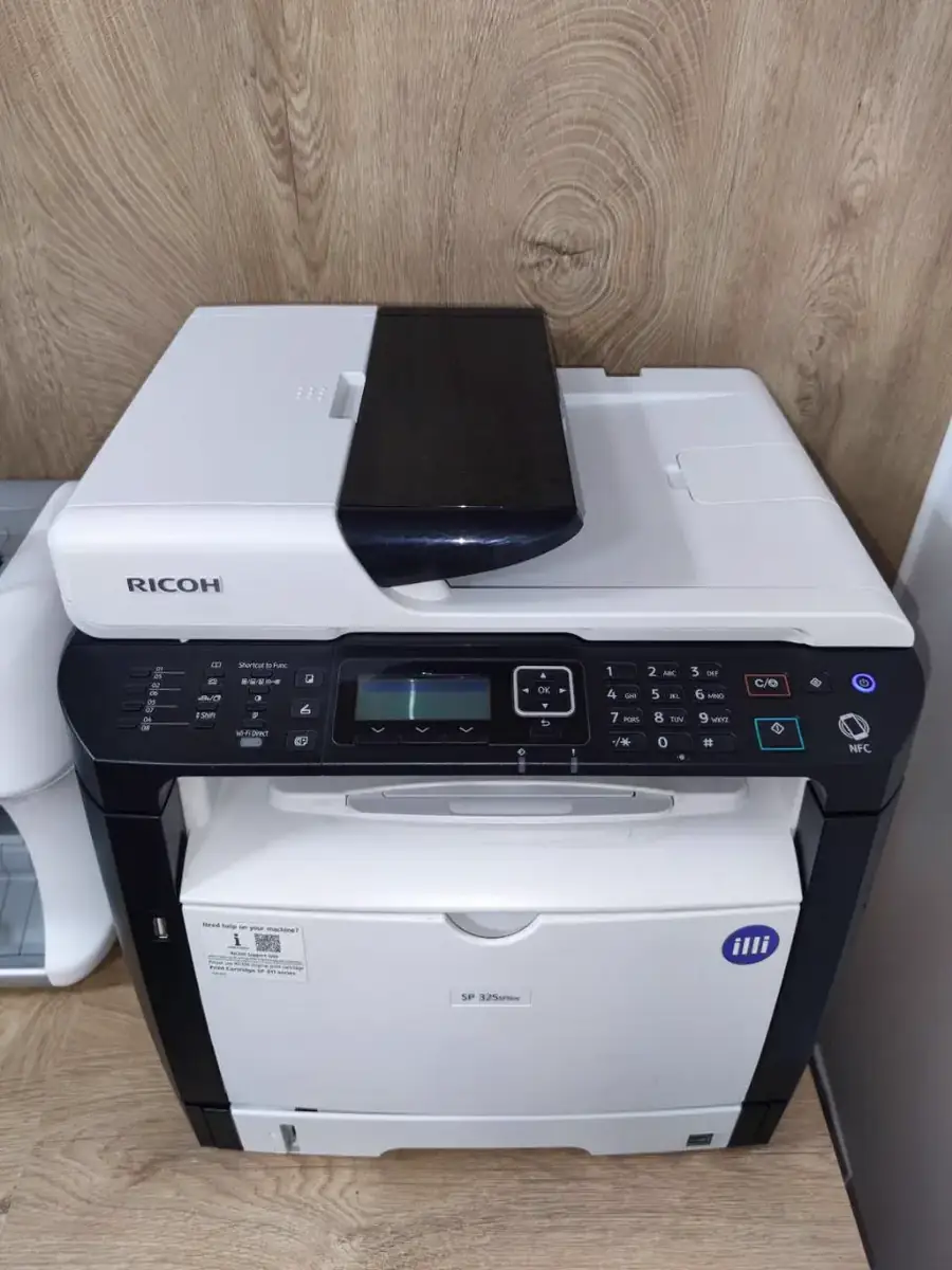 До ремонту: Ricoh SP 325SFNw — ricoh sp 325sfnw на дарниці: бфп не друкував і не сканував — ремонт в офісі клієнта, Київ