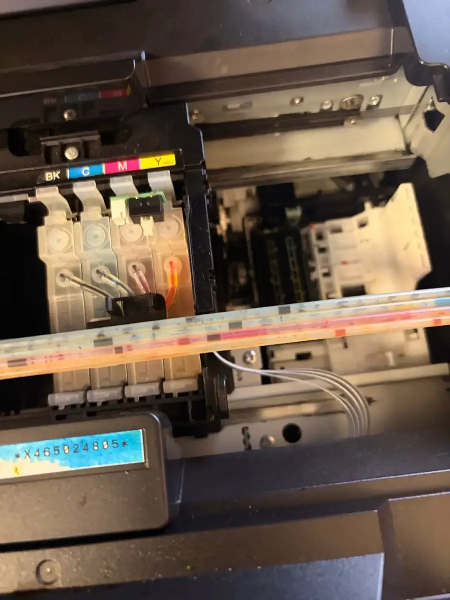 До ремонту: Epson WF-7720 — пересохла снпч і замикання по друкуючій головці — epson workforce wf-7720, Київ