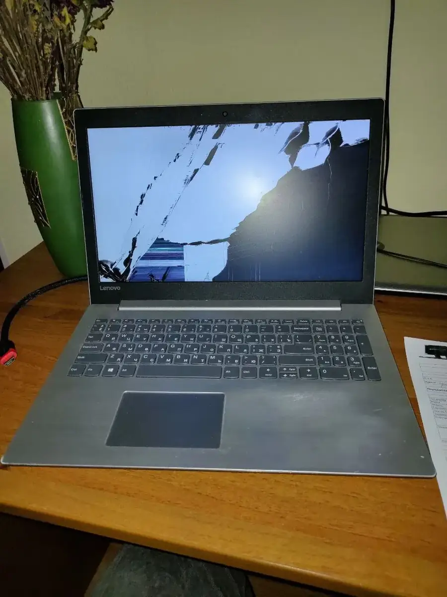 Ремонт Lenovo 320: розбита матриця після падіння — Дніпровський район, Київ
